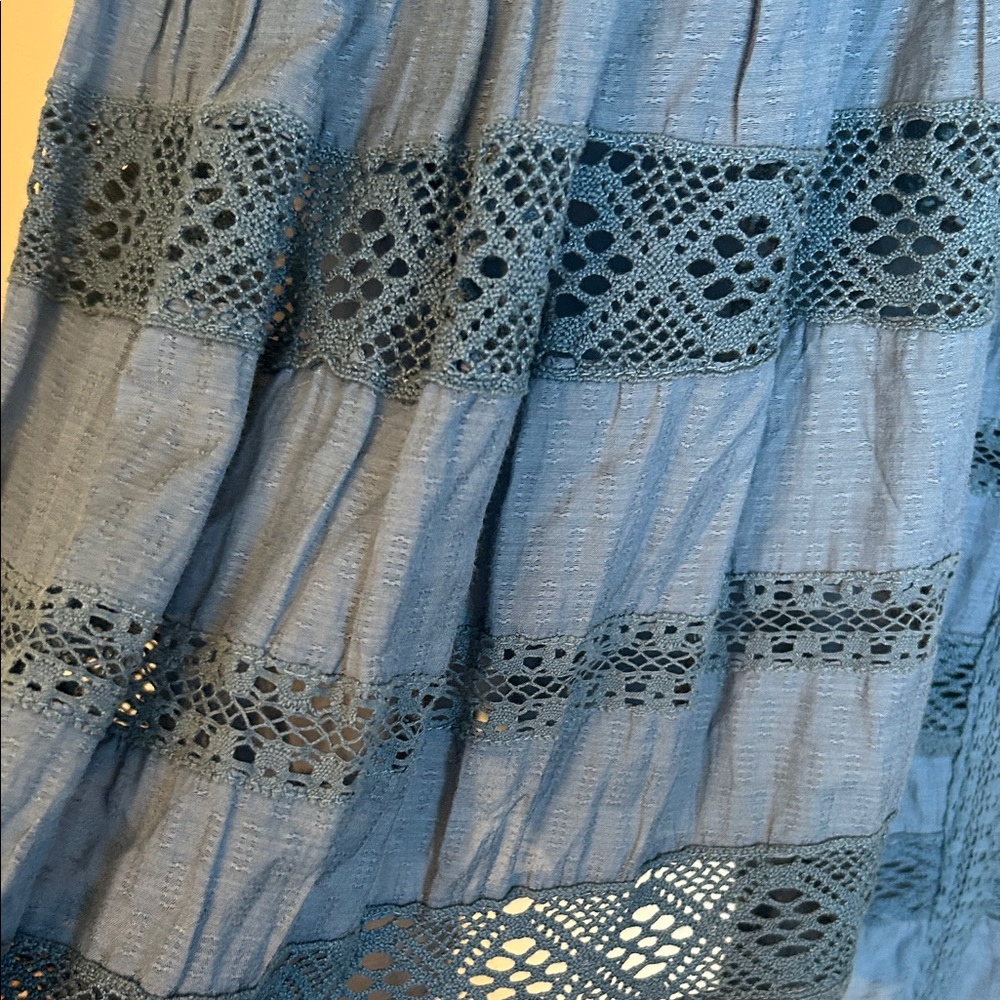 Anthropologie Vanessa Virginia Sleeveless Dress with Lace Like New - Picture 4 of 4